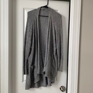 Express – Grey/Black Heather Knit Cardigan